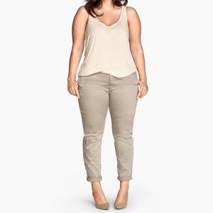 Tan Plus Size H&M Chinos Size 24